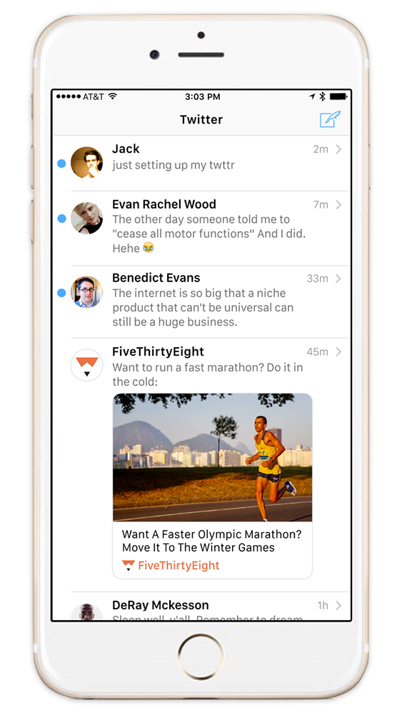 Reimagining Twitter as a Chat App